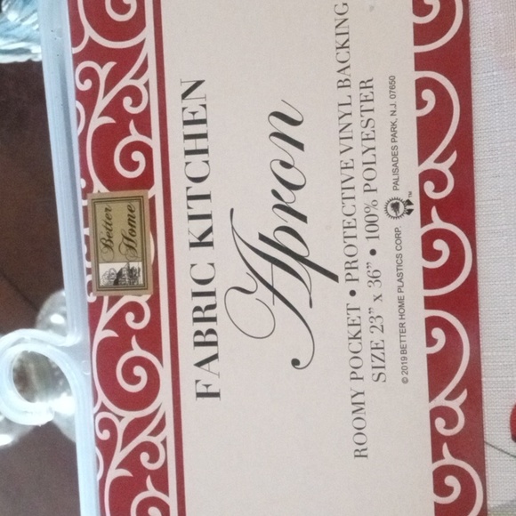 Fabric kitchen apron - Picture 2 of 3